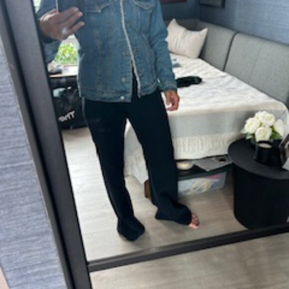 Free People Jean Jacket with Faux Fur Lining - Picture 5 of 5